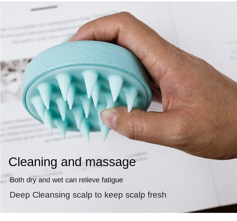 Head Cleansing and Massage Wet and Dry Scalp Massage Brush